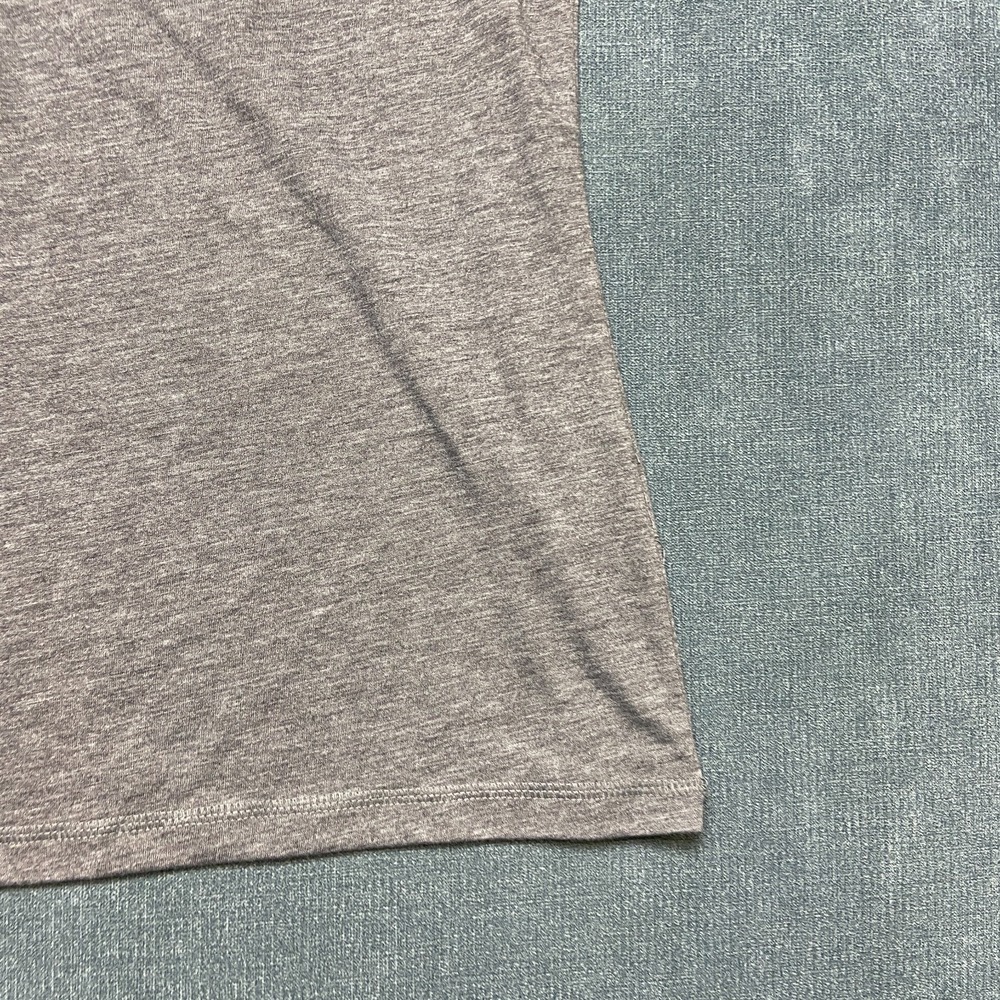 Sport Tek T Shirt Women Medium Heather Gray Raglan Sleeve Contrast Stitching Tee - Picture 3 of 14